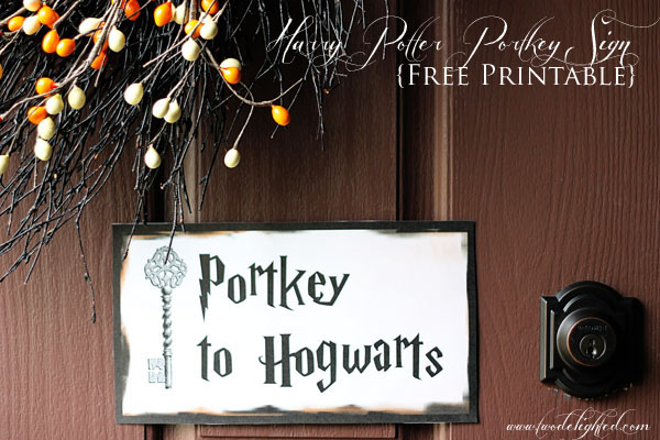 Free Printable Harry Potter Banner With Alphabet and Numbers