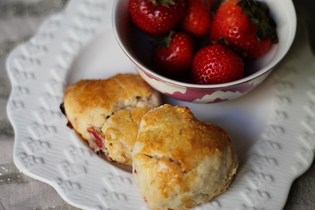 Strawberries and Cream Scones | Two Delighted