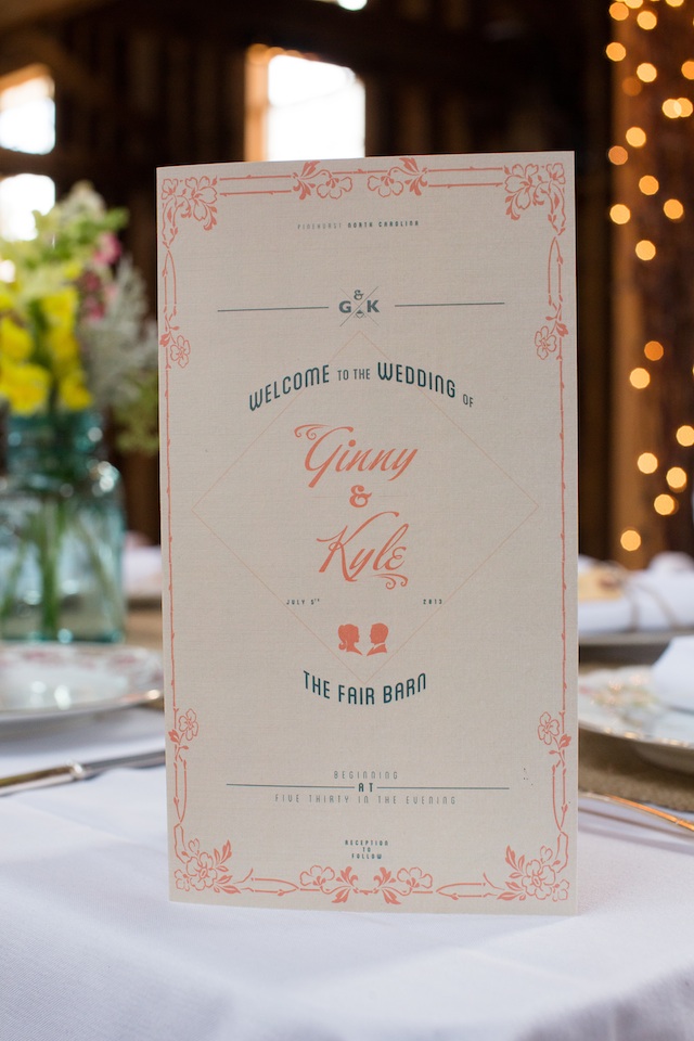 Ginny wedding Wedding Program | Two Delighted