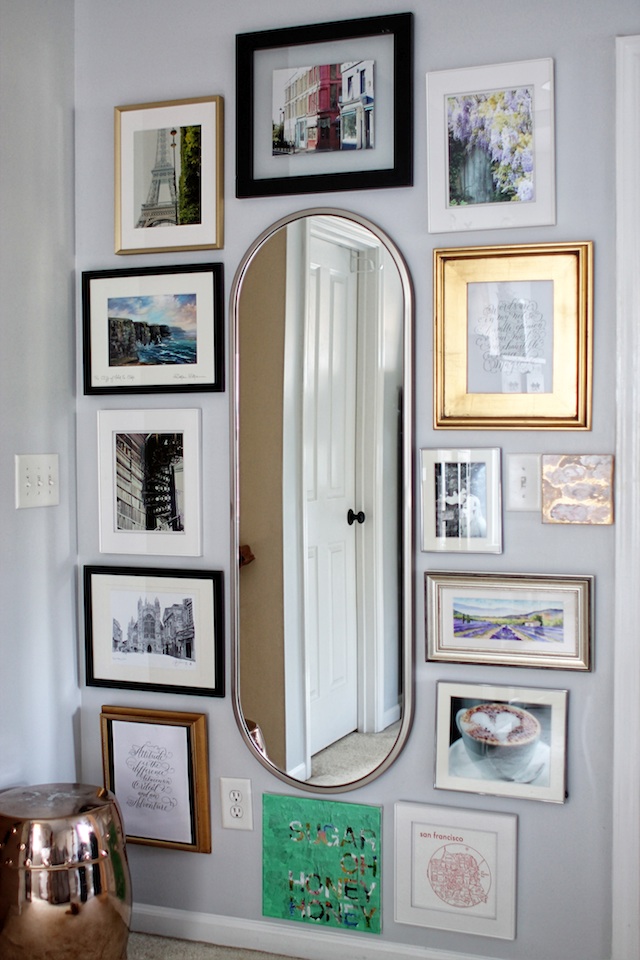 Mirror gallery wall full | Two Delighted