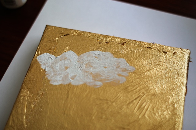 gold cloud art step 6 Two Delighted