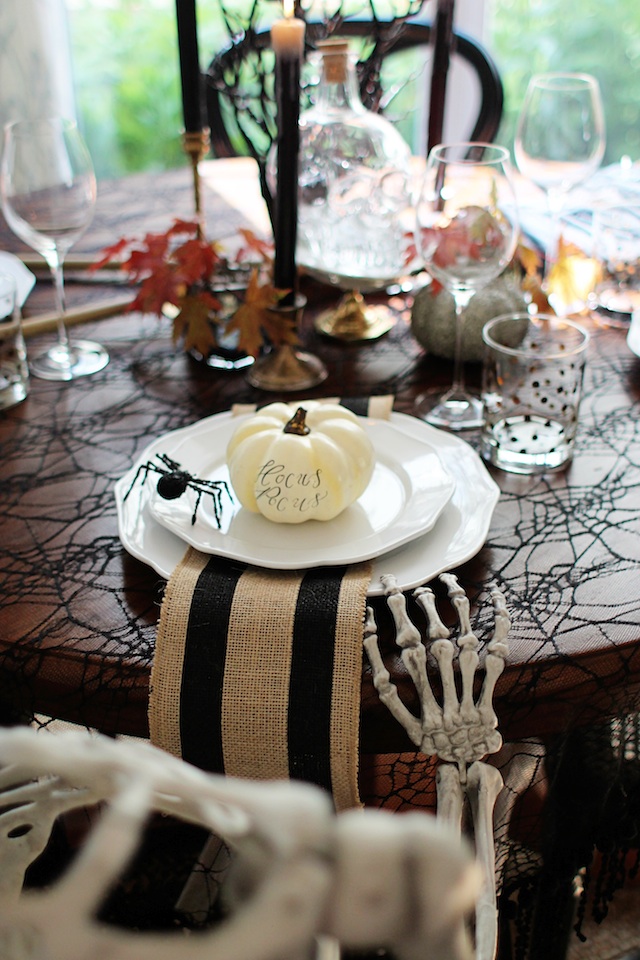 witch tablescape hand blog